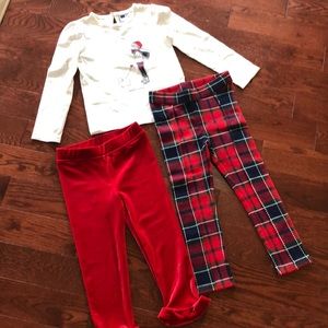 Janie & Jack outfit with extra pair of pants!